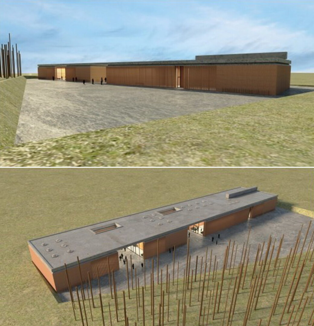 Panevėžio rajone planuojamas krematoriumas. Projekto vizualizacija