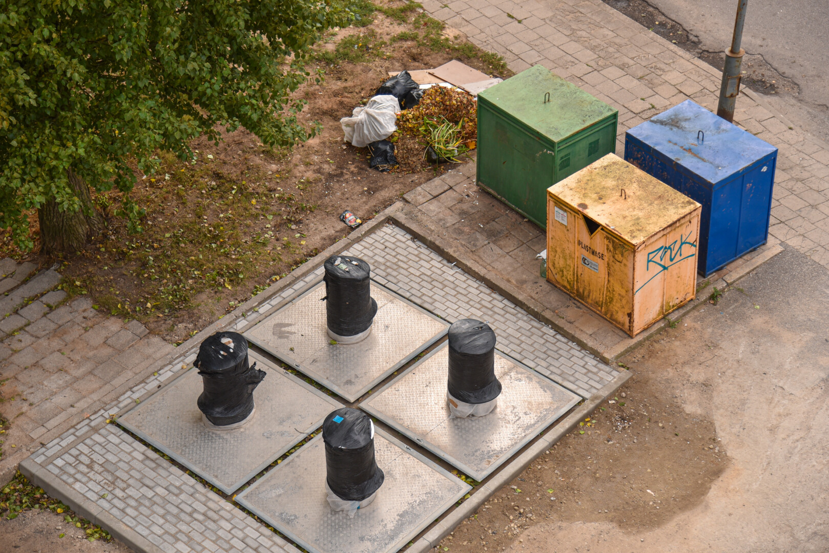 Panevėžyje įrengiama dar penkiolika požeminių konteinerių aikštelių. P. ŽIDONIO nuotr.