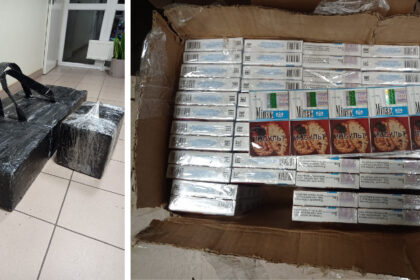 Druskininkų pasieniečiai sulaikė Nemunu iš Baltarusijos kontrabandininko atitemptą cigarečių krovinį, 1800 pakelių cigarečių, praneša VSAT.
