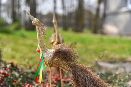 Tradiciškai balandį Perekšlių kaimas Panevėžio rajone pasipuošia ne velykiniais margučiais.