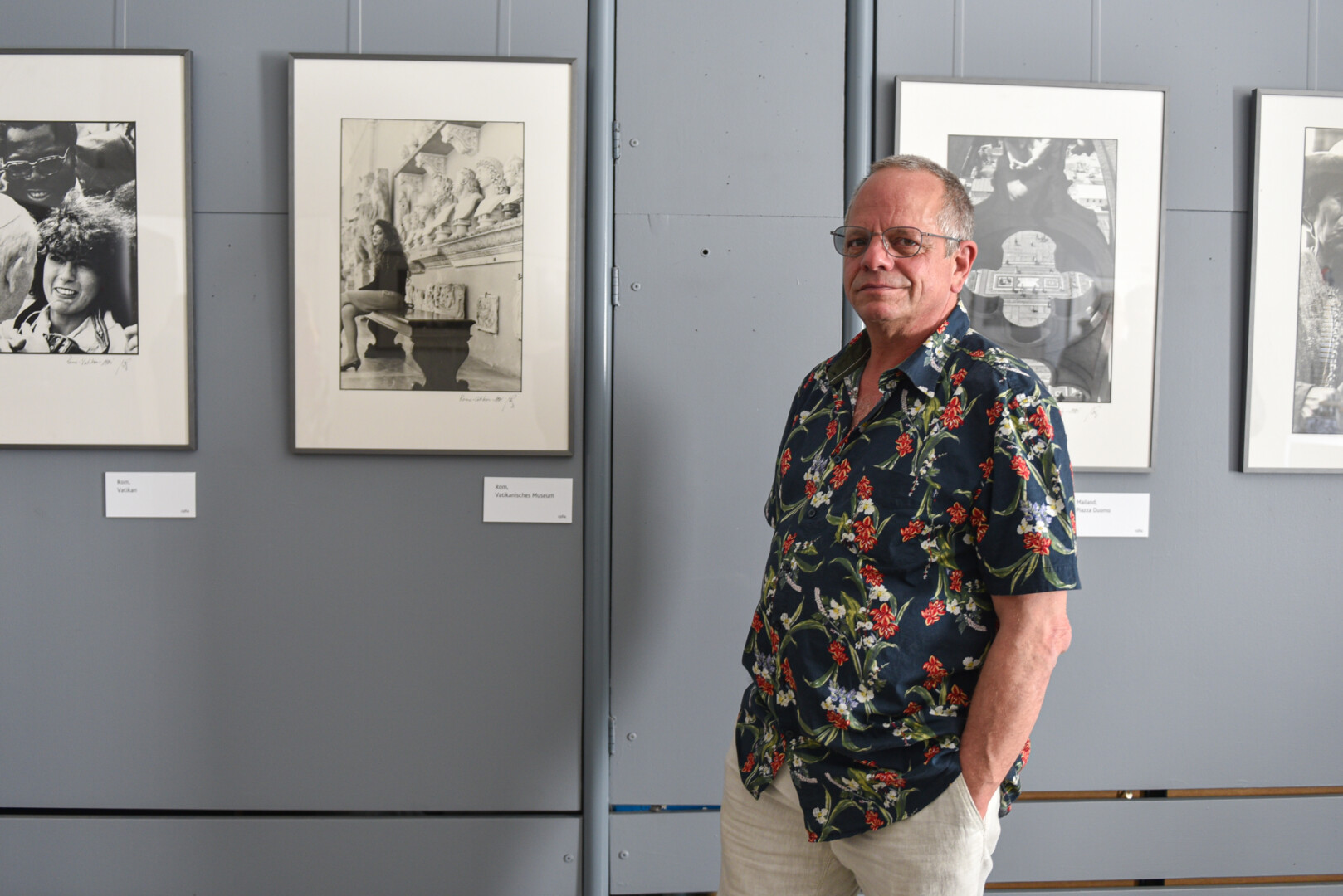 Panevėžio fotografijos galerijoje veikia vokiečių fotomenininko Ekehardo Grotė paroda „Žmonės iš Vakarų šalies – besikeičiantis pasaulis“. P. Židonio nuotr.