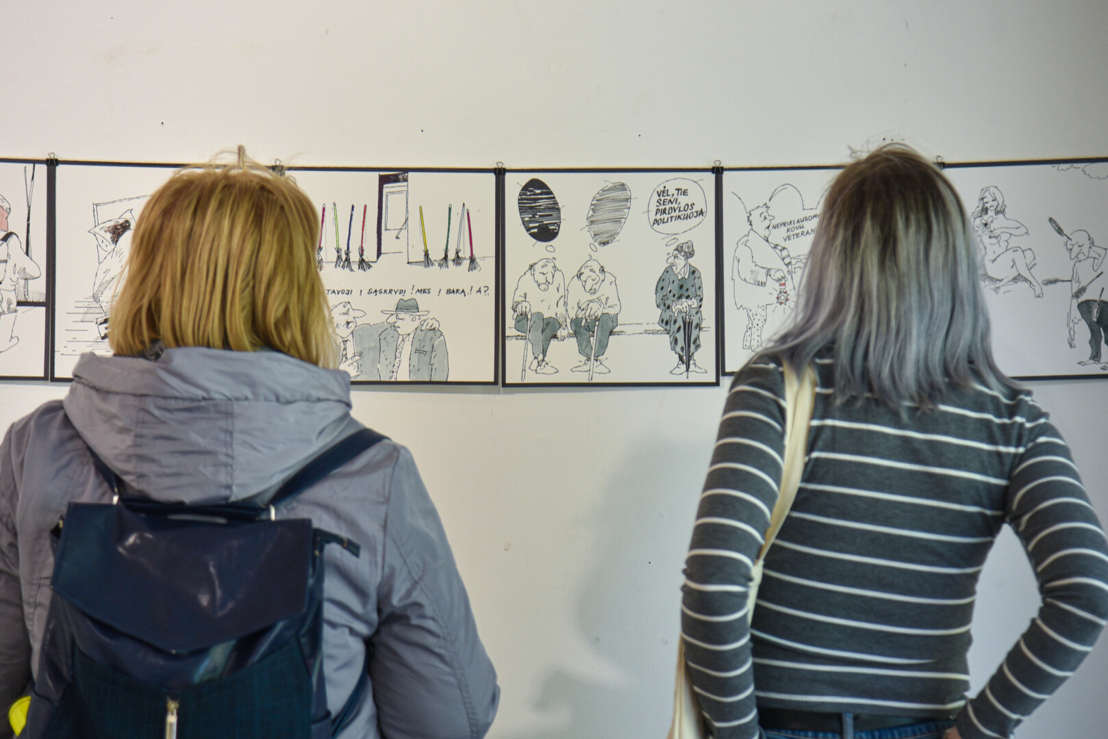 Karikatūrų parodų Lietuvoje surengiama labai retai, o šioje „Galerijoje XX“ per dvi dešimtis metų tokio žanro kūriniai eksponuojami pirmą kartą. P. Židonio nuotr.