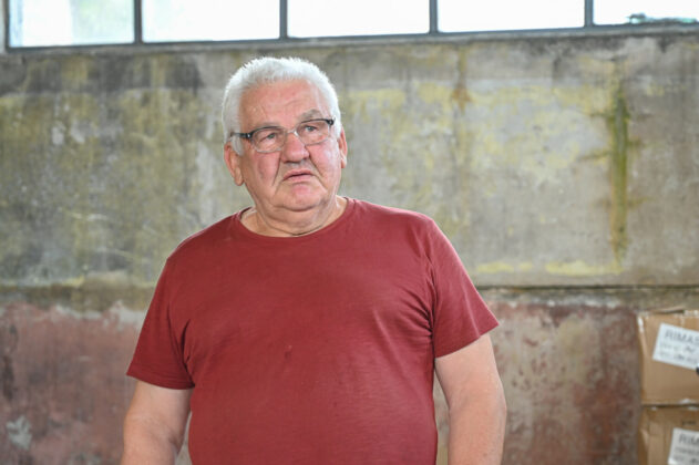 „Farman 3“ replikos kūrėjas S. Čepaitis. P. Židonio nuotr.