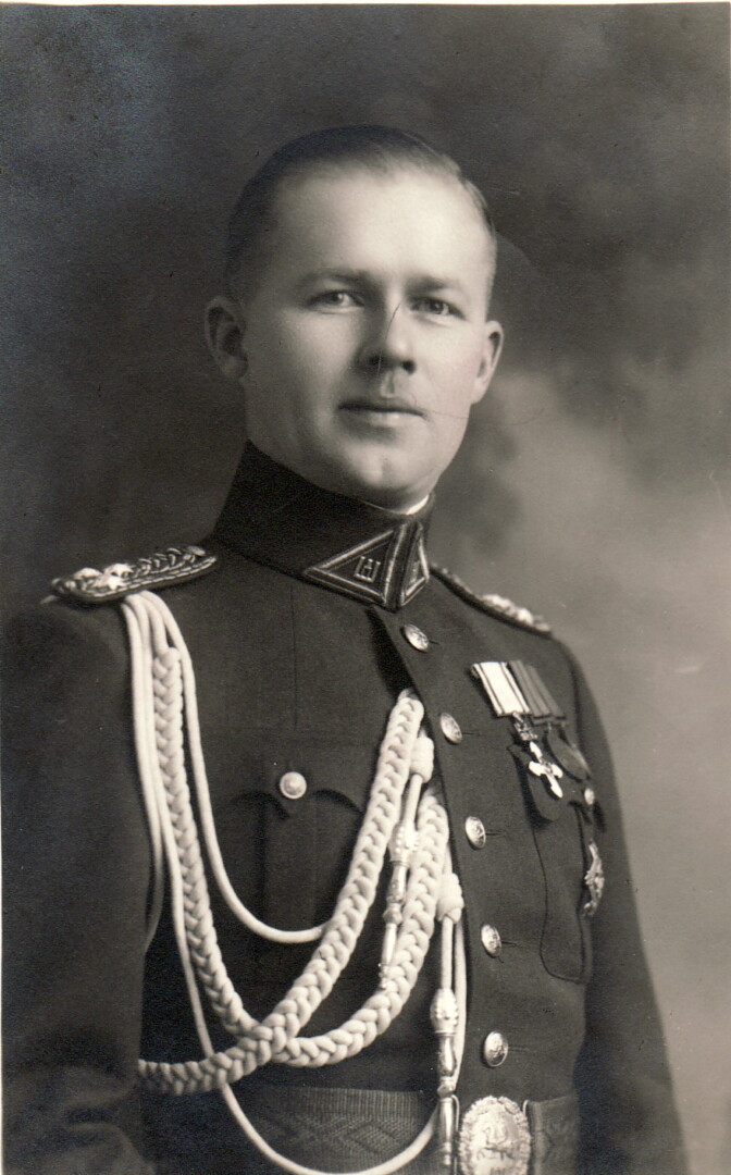 4-ojo pėstininkų Lietuvos karaliaus Mindaugo pulko vyresnysis karininkas Juozas Rinkevičius. PANEVĖŽIO KRAŠTOTYROS MUZIEJAUS fondų nuotr. 