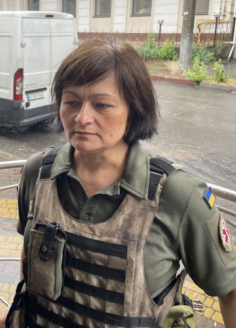 Fronto medikės K. Kiričevskos nebestebina Rusijos karių žiaurumas. E. BUTRIMO nuotr. 