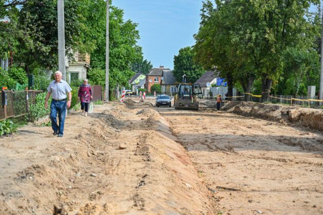 Smėlynės gatvės remontas. P. Židonio nuotr.