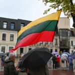 Valstybės dienos renginiai Panevėžyje prasidėjo šv. Mišiomis už Lietuvą Kristaus Karaliaus katedroje.