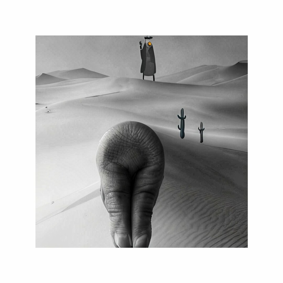 Paroda „Vienuma“, pasak jos autorės Liucijos Karalienės, yra eksperimentas panaudojant dirbtinio intelekto ir jos pačios fotografijas. L. KARALIENĖS nuotr.