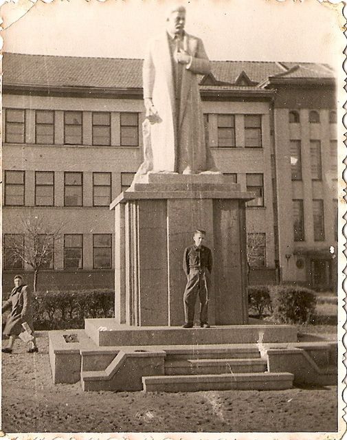 Stalino paminklas XX a. 6 dešimtmetis. Panevėžio kraštotyros muziejaus archyvų nuotr.