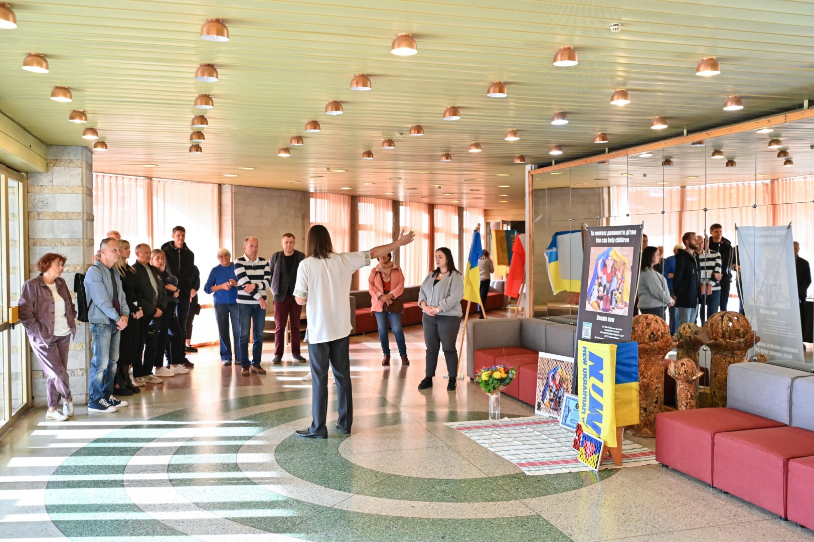 Volodymyro Lapšovo paroda Panevėžio bendruomenių rūmuose truko vos vieną valandą. G. KARTANO nuotr. 