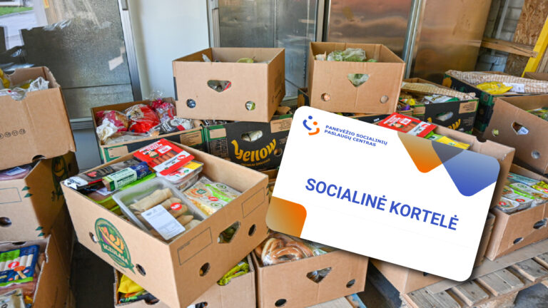 Nepasiturintys gyventojai jau kovą vietoje dalintų maisto paketų gaus socialines korteles su 25 eurais vienam asmeniui visam ketvirčiui.