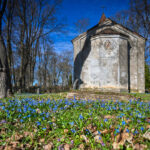 Vakarėjančiame Panevėžyje – ankstyviausių žiedais apsipylusios senosios miesto kapinės.
