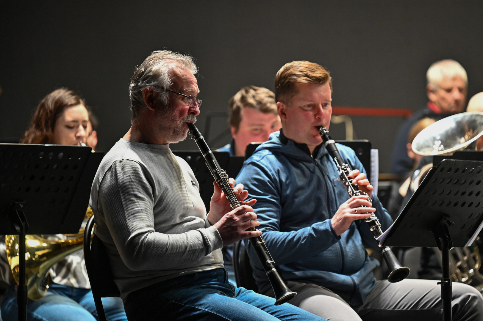 Panevėžio muzikinio teatro orkestro „Garsas“ repeticija. P. Židonio nuotr.