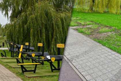 Panevėžio Kultūros ir poilsio parke bei Nevėžio pakrantėje netoli Kultūros centro šiomis dienomis ne vieno akys užkliūva už sunkiosios technikos provėžų čia stovėjusių lauko treniruoklių vietoje.
