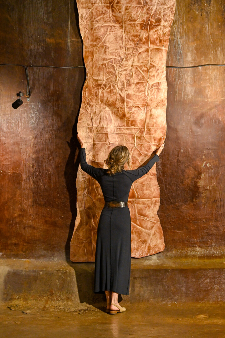 Erikos Povilonytės paroda „„Overlay" nebenaudojamame vandens rezervuare. G. Kartano nuotr.