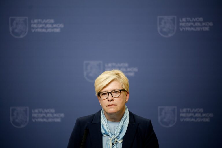 Premjerė Ingrida Šimonytė teigia, kad konservatorių sėkmės Seimo rinkimuose atveju imtųsi atsakomybės dar kartą vadovauti Vyriausybei.