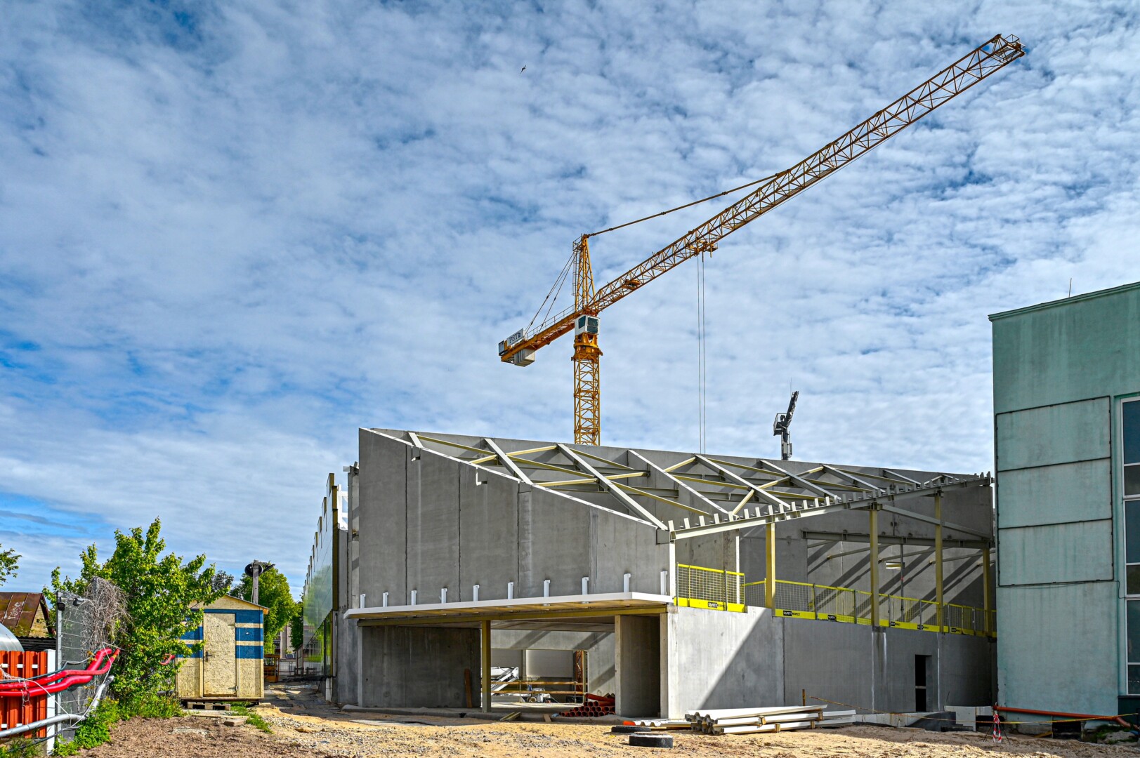 Svarstoma, kad statomas naujasis Panevėžio baseinas duris atvers 2026-aisiais. G. KARTANO nuotr.