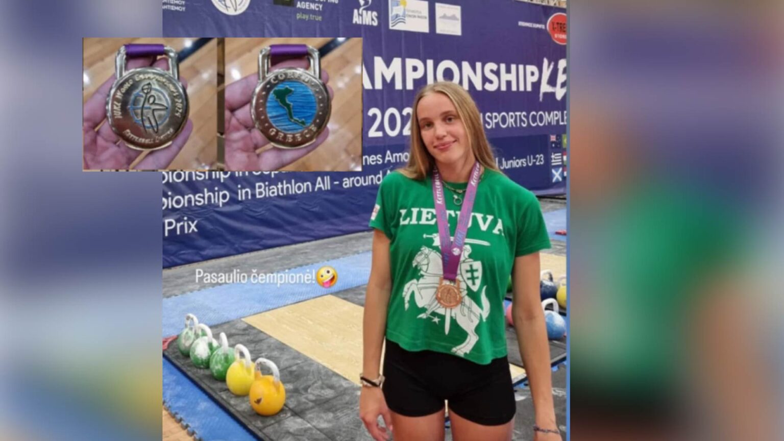 Smilgių miestelio vardas vėl skamba pasaulio sporto arenose – čia gyvenanti Danutė Šalkauskaitė šeštadienį tapo Graikijoje vykusio pasaulio svarsčių kilnojimo čempione savo svorio kategorijoje.