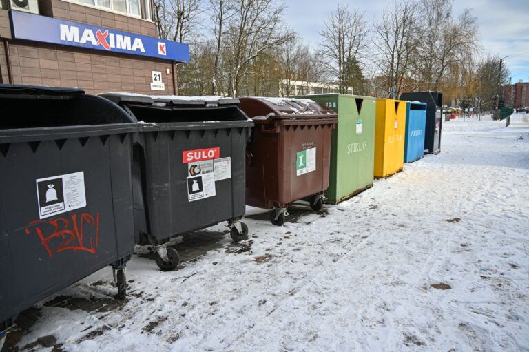 Išmetus šiukšles nėra garantijos, kad konteineris bus ištuštintas.