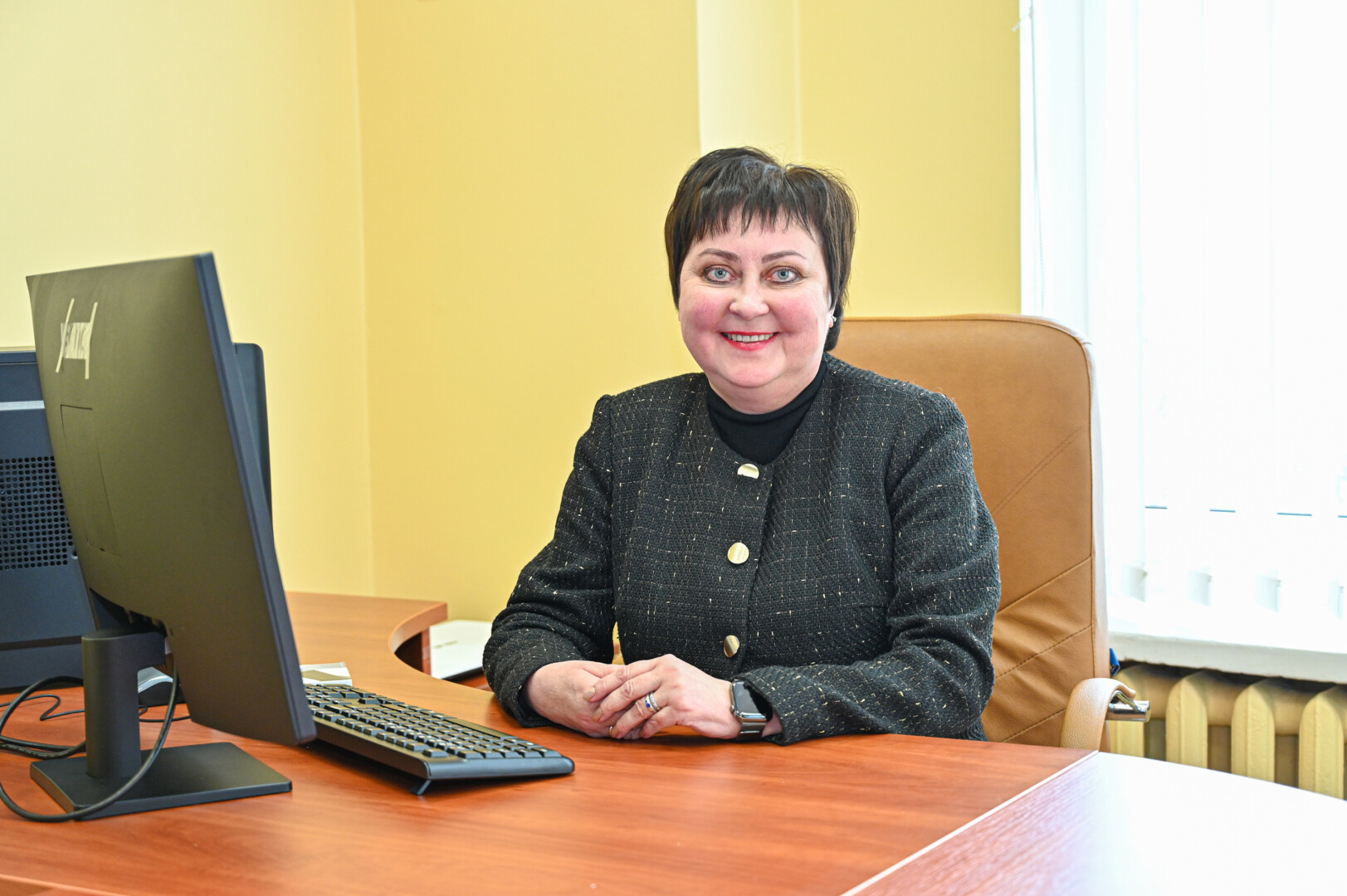 Odontologijos poliklinikos laikinoji vadovė direktoriaus pavaduotoja Santa Miežinienė. P. ŽIDONIO nuotr. 