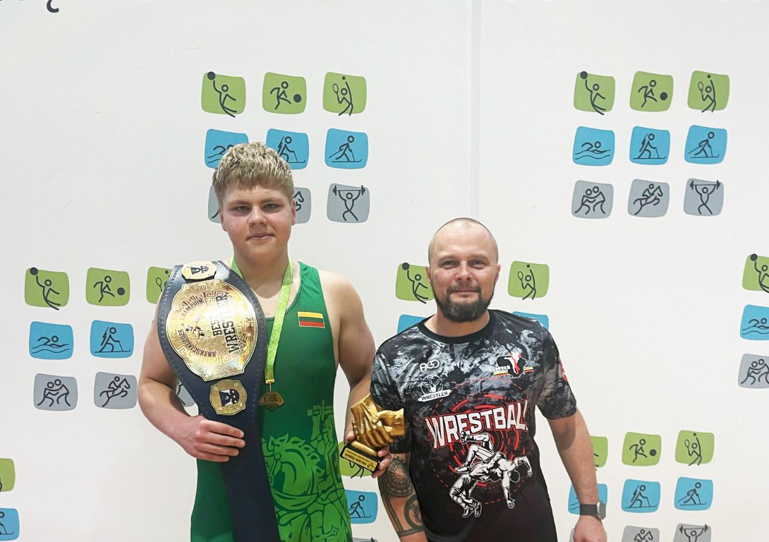 Šeštadienį Panevėžio Raimundo Sargūno sporto gimnazijos imtynininkai dalyvavo tarptautiniame imtynių turnyre „Anykščiai Cup 2025“.