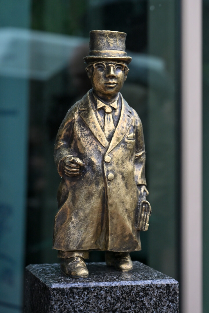 Skulptūra „Panevėžiškis verslininkas“. G. KARTANO nuotr.