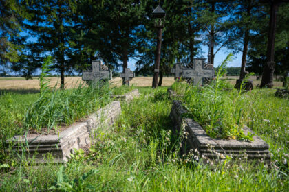 Panevėžio rajone esančioje Liūdynėje, šalia Senojo Vilniaus kelio stūksančios valstybės saugomos Lietuvos savanorių kapinaitės atrodo tarsi po plėšikų antpuolio.