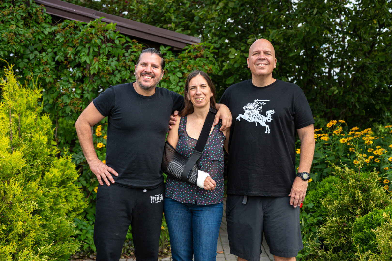 Gabrielius, Hilda Vanina ir Aleksandras Andrijanas Mikėnai – trečios kartos išeivių iš Lietuvos palikuonys. P. ŽIDONIO nuotr.