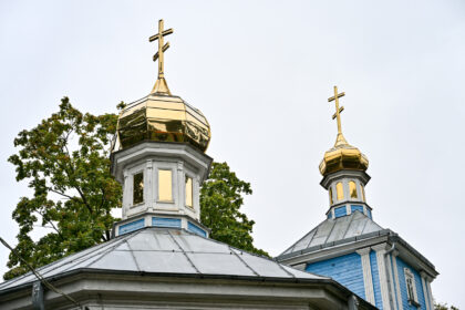 Panevėžio dangų puošia atnaujinti bažnyčių kupolai.