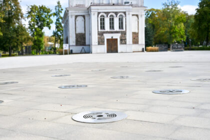 Panevėžyje jau visą savaitę nebeveikia Nepriklausomybės aikštės fontanas.