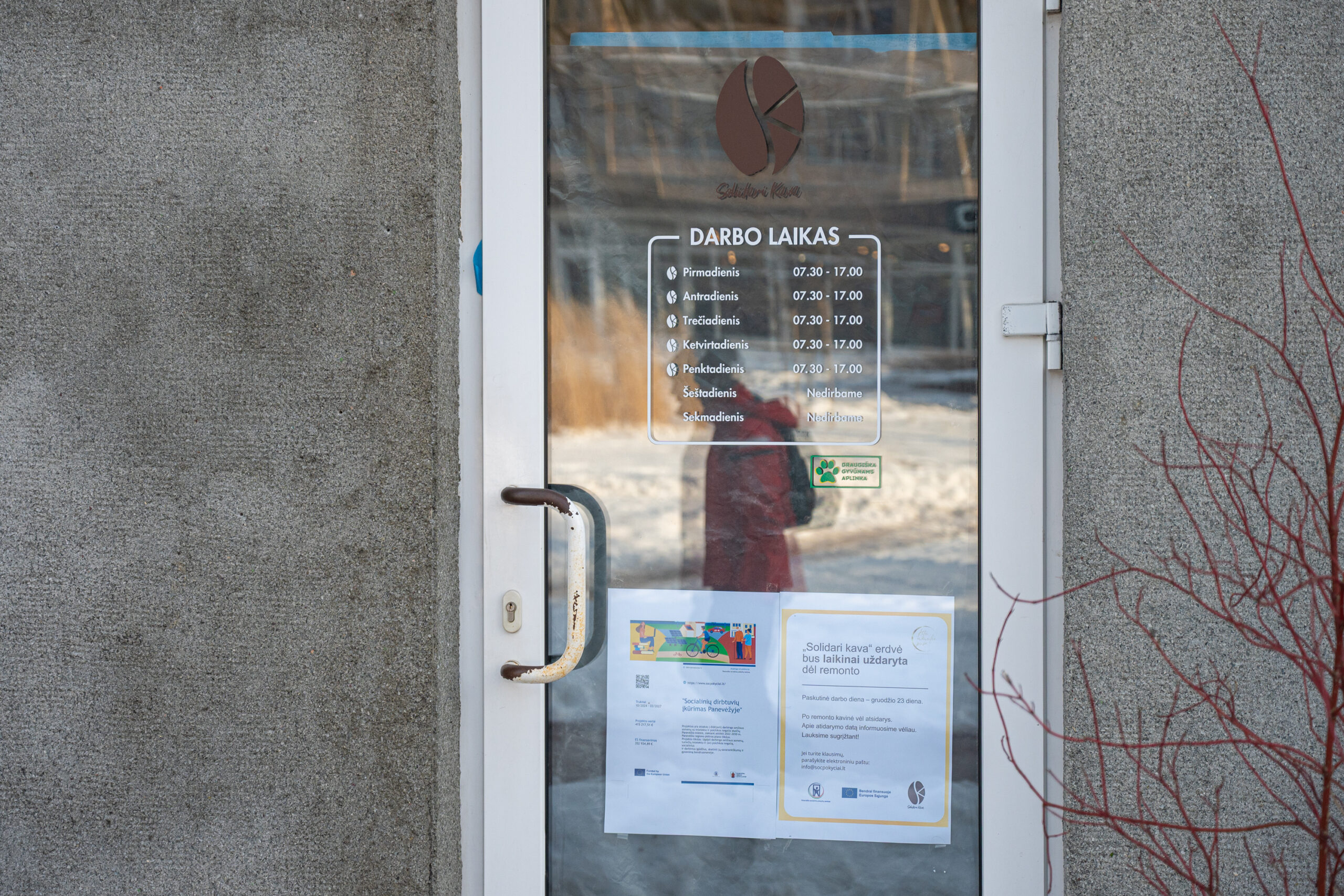 „Solidari kava“ neveiks iki gegužės. P. ŽIDONIO nuotr.