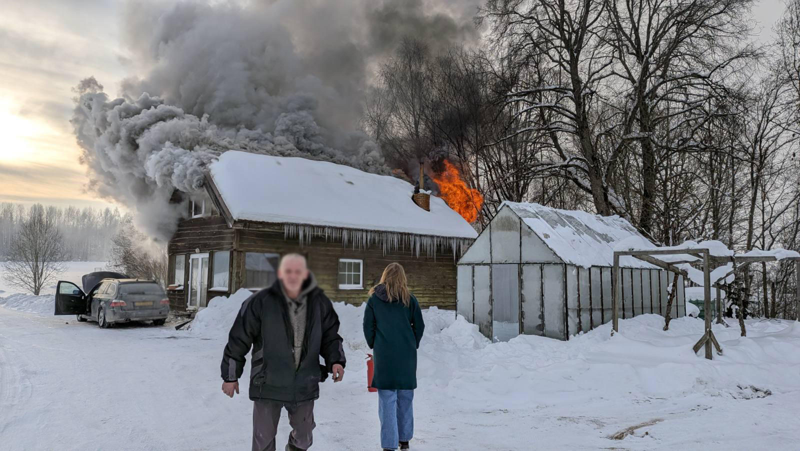 Nuvykusį ramybės ieškoti į Plungės rajoną Pakutuvėnus, olandą užklupo gaisras. K. VLIERHVIO albumo nuotr.