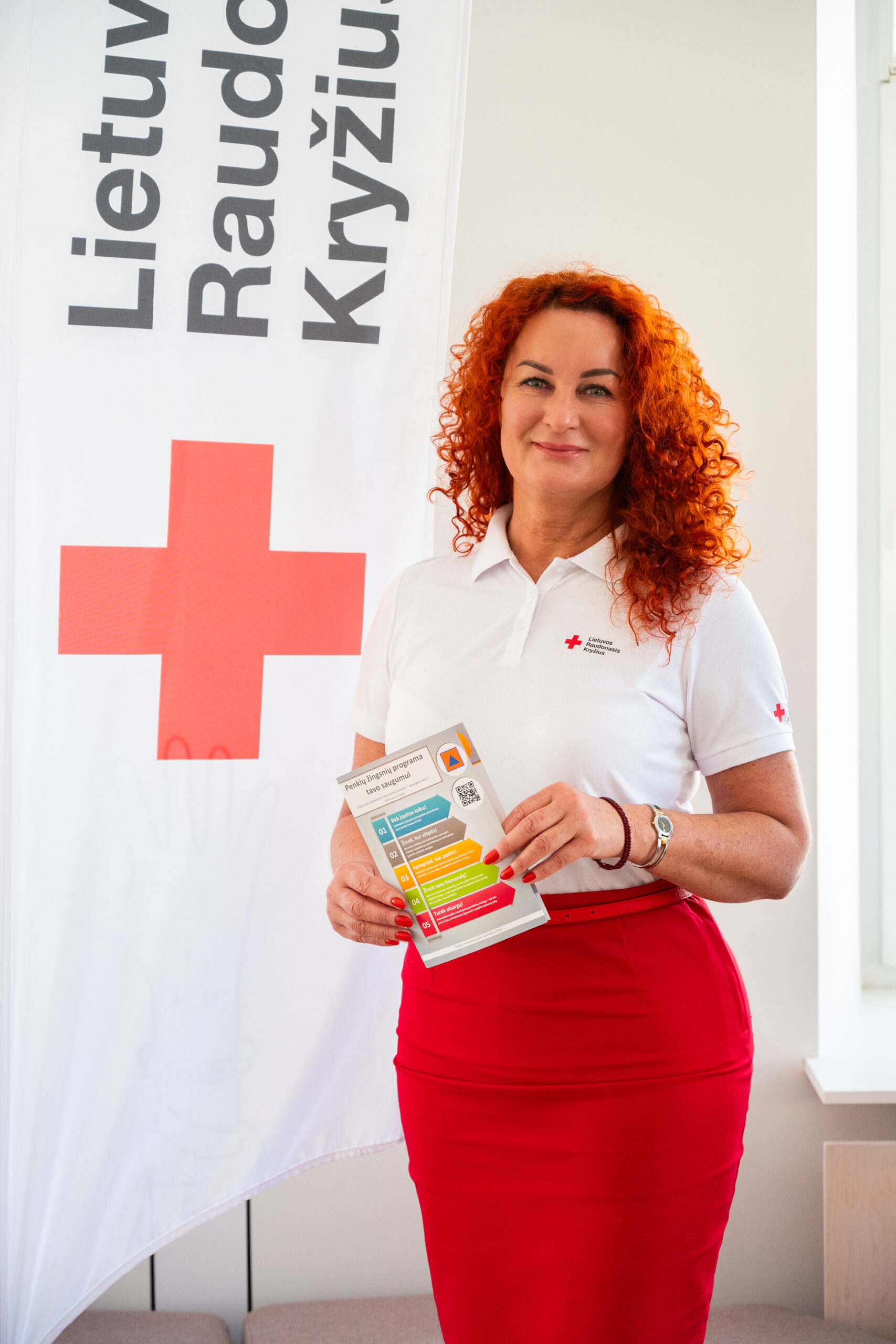 Lietuvos Raudonojo Kryžiaus Panevėžio skyriaus vadovės Ingridos Toleikienės teigimu, jau antrus metus jų savanoriai veda nemokamas civilinės saugos ekskursijas visoje Lietuvoje, taip pat – ir Panevėžyje. P. ŽIDONIO nuotr. 