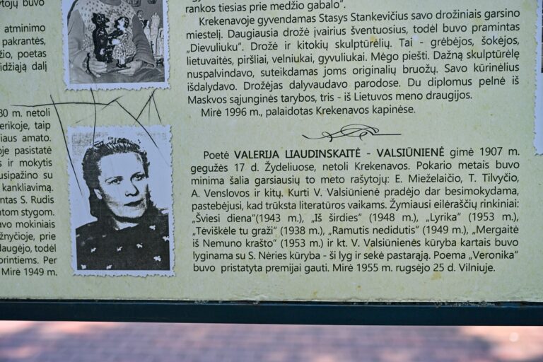 Panevėžio rajono Krekenavos apylinkėse gimusios poetės ir kolaborantės Valerijos Valsiūnienės gatvės pavadinimo Panevėžys atsisakė dar prieš ketvirtį amžiaus.